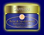 Rose and Sandalwood Replenishing Face Cream - natural hand made creams from Sapphire Natural Beauty