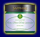 Aloe, Olive and Lavender Hand and Body Cream part of the natural skin care range from Sapphire Natural Beauty