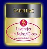 Lavender and Mint Lip Balm and Gloss part of the natural skin care range from Sapphire Natural Beauty