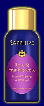 Rose and Frankincense - Sensual Bath and Massage Oils - from Sapphire Natural Beauty
