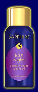 1001 Nights - Sensual Massage and Bath Oils - from Sapphire Natural Beauty