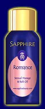 Romance sensual massage and bath oil from Sapphire